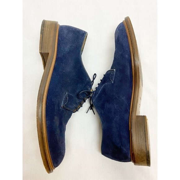 M. GEMI NAVY STRADA DERBY SUEDE SHOES~8 main image 6